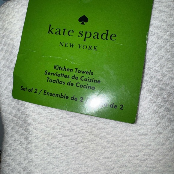 Kate Spade White Kitchen Towels - Picture 2 of 4